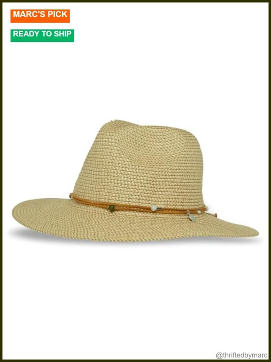 UPF 50+ Fedora with Polyester/Paper Braid, Adjustable Hat main image 4